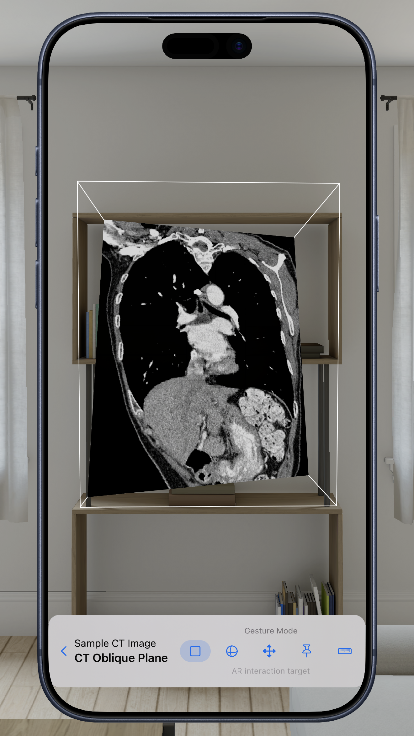 Oblique Plane Viewer on iPhone